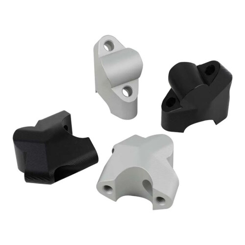 Motorcycle Handlebar Riser Clamp Handle Bar Move Back Mount Extend Adapter for   800MT MT800 Black 2