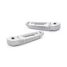 Motorcycle Accessories Rear Footrests Foot Rest Foot Pegs Pedal for Street Triple 765R 765RS 2020-2025 Silver