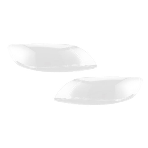 Left+Right Car Headlight Lens Cover  Light Shade Front Auto Light Shell for  Q7 2007-2015