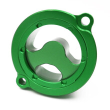 Para KLR650 KLR 650 1987-2022 Tapa de Cubierta de Filtro de Aceite de Motocicleta Accesorios de Aluminio CNC para Motocicleta Verde