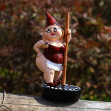 Resin Pole Dance Gnome Statue, Dancing Sexy Stripper Girl & Female Lady Woman Figure for Showcase Personalized Funny
