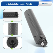 Carbon Fiber Handle Gimbal Grip Cold Shoe Mount Adapter for Zhiyun WEEBILL S LAB Stabilizer for Monitor Microphone
