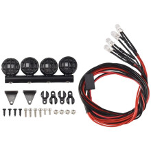 RC Car LED Roof Lamp Lights Bar for WPL 1/18 1/24 RC Truck Car Upgrade Parts Accessories,4 LED