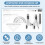 Geometry Compass Set 10Pcs School Maths Protractor Set Rulers for Student Maths and Engineering in Carry Case, Gray 4