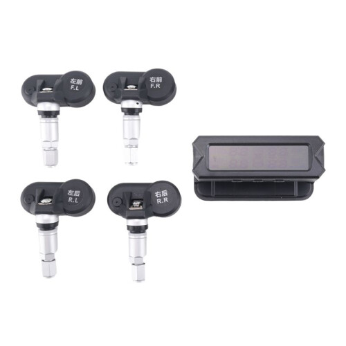 USB Solar Power DäCktrycksöVervakningssystem TråDlöS Bil TPMS LCD-SkäRm Trycklarm med Intern Sensor