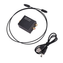Digital zu Analog Audio Konverter Optisch Faser Toslink Koaxial Signal zu RCA R/L Audio Dekoder SPDIF ATV DAC VerstäRker