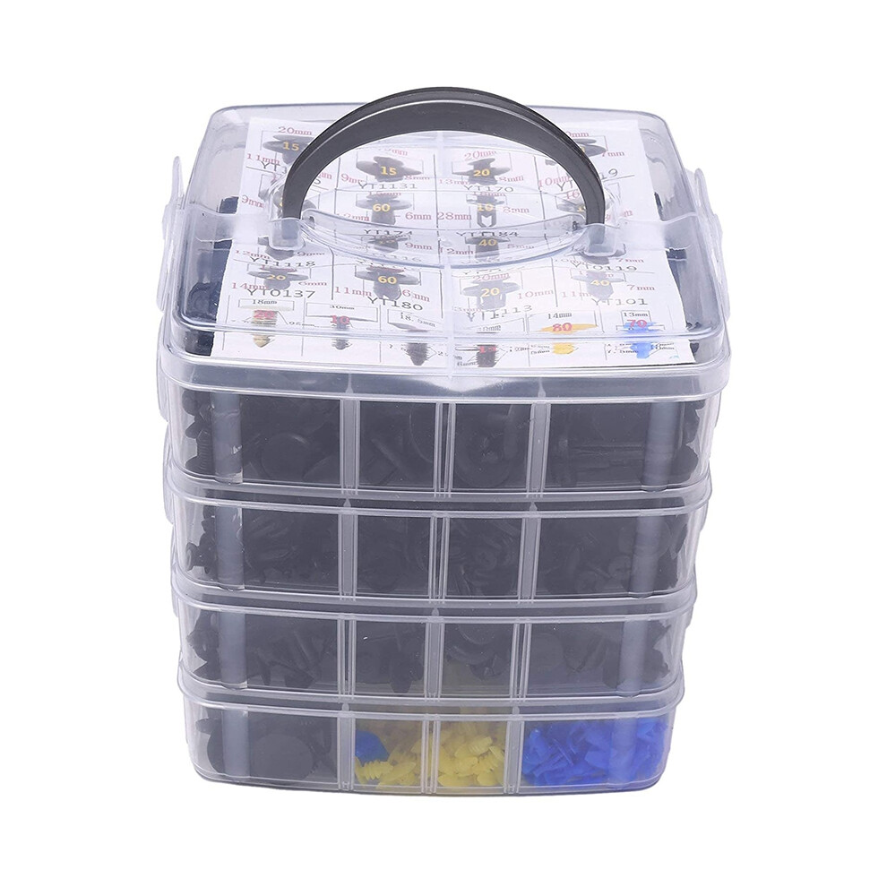 650Pcs Car Fastener Clips Mixed Auto Fastener Clip Door Trim Panel Auto Bumper Rivet Push Retainer Pin Car Accessories 6032760019446