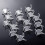 Supporto per Display nel Acrilico 25 Pezzi Supporto per Cavalletto per Display nel Plastica Trasparente Supporti per Cavalletto per Display nel 5