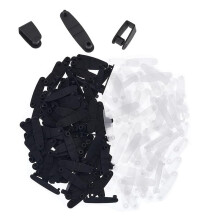 200 Pcs Plastic Keychain Clips Keychain Connector Snap Tabs 1.4 Inch Badge Strap Clip Key Chain Connector