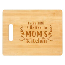 Gifts for Mom, Best Mom Birthday Gifts - Personalized Engraved Bamboo Cutting Board - Unique Mothers Day or Christmas