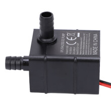 DC12V Tauchpumpe 0-300cm 240L/H Schwarz