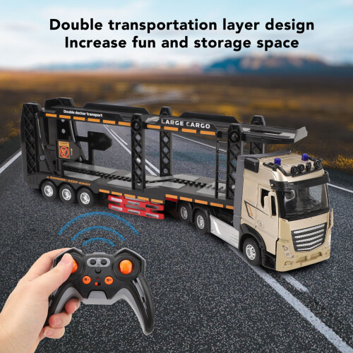 Camion de transport radiocommandé, Double couche, 40x7,5cm 2