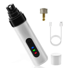 Dog Nail Grinder- Quiet Pet Nail Trimmer for Small & Medium Dogs and Cats - Low Vibration Nail File