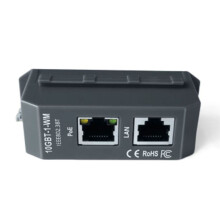 Injetor PoE Ativo IEEE 802.3af/At/Bt de 4 Pares 2,5G/5G/10G PoE++ de Alta Velocidade, Saída Máxima de 90 W para Câmeras IP HD, Trilho DIN