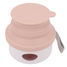 Faltbarer Haustiernapf aus Silikon, rosa, 150 ml, 10  10  5 cm