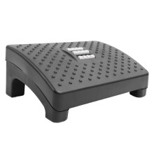 Taburete reposapiés negro 39.5x28cm antideslizante