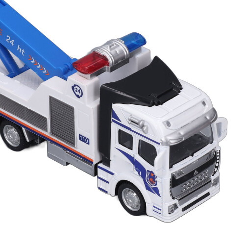 Carro attrezzi in metallo con gancio da gru - pull-back 16x5.7cm 1