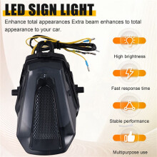 Motorcycle Taillight Rear Brake Turn Signal Integrated Tail Light for GSXR1000 GSXR1000R 2017-2024 Black