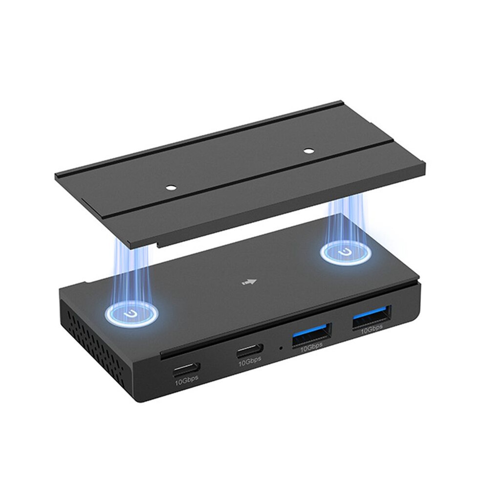 10Gbps Magnetic Usb-C Hub, 4-Port Usb 3.2 Gen2 Usb Splitter Data Transfer, For Laptop Pc, Laptops Accessories 6031861944718