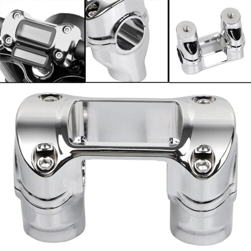 Elevador de Guidão de 2 Polegadas, Braçadeira de Guidão de 1 1/4 Polegadas para  Wide Glide Sportster 883 Softail 2