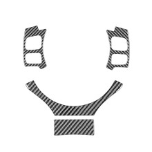 For RC RC300 RC350 RC200T 2015-2020 Carbon Fiber Car Steering Wheel Control Cover Trim Accessories