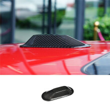 Real Dry Carbon Fiber Car Antenna Fin Cover Sticker for Cooper E SE Electric J01 EV J05 Aceman 2024 2025