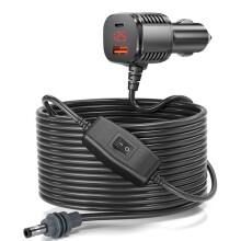 New 5m for Starlink  Digital 3-in-1 Car Charging to  Power Cord Multi Functional Car Adapter