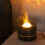 Humidifier with Starry Projector, Aromatherapy Diffuser & Flame Effect, USB Rotate Projection Light Mist Maker Fogger B 5