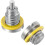 2Set Lower Unit Drain Plug for Mercury  Outboard Engine Gear Case O/Bs with Magnetic and Non-Magnetic Screw 2