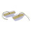 2pcs White Retro Front  Lamp Grill LED Light for  Truck Lorry Front Double Burner Style Indicator Light 8