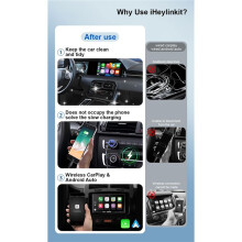 2-in-1 CarPlay Wireless Adapter CarPlay Box for Android Auto Dongle for and Car Radios