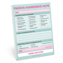 Knock Knock Passive Aggressive Nifty Note Pastel Version by Knock Knoc