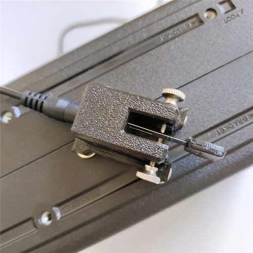 CW Morse Code Portable Single Paddle Automatic Key Morse Code Strong Magnetic Absorption Stable Base 2