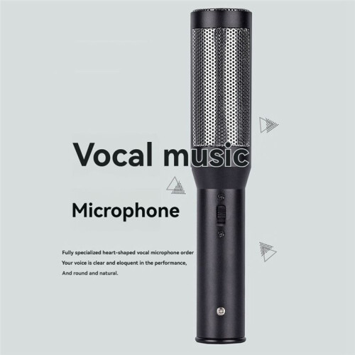 Conference Interview Microphone Condenser Microphone Interview Recording Vlog Live Mic Super-Cardioid 1