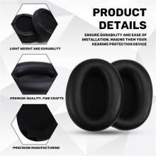 Coussinets D'Oreille de Remplacement pour Casque -Auriculaire pour MDR-1000X WH-1000XM2, Isolation Phonique, Mousse à Mémoire de Forme