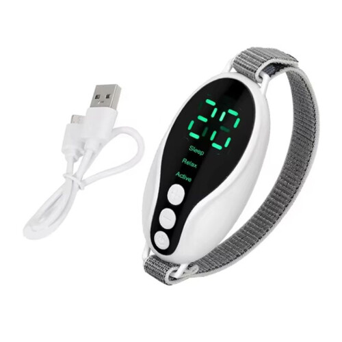 Handheld Sleep Instrument Pulse Decompression Sleep Aid Improve Insomnia Magic Adjustment  Sleep Massager White