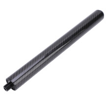 Extensor de junta para taco de billar de fibra de carbono negra de 12 pulgadas
