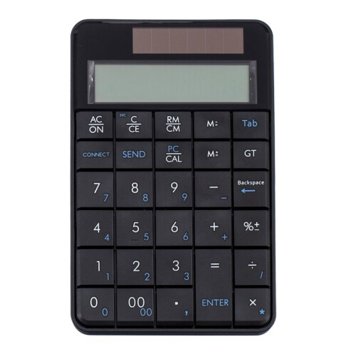 2.4G Wireless Keyboard  2In1 Wireless USB Digital Keyboard with Calculator Display Keyboard Office Calculator