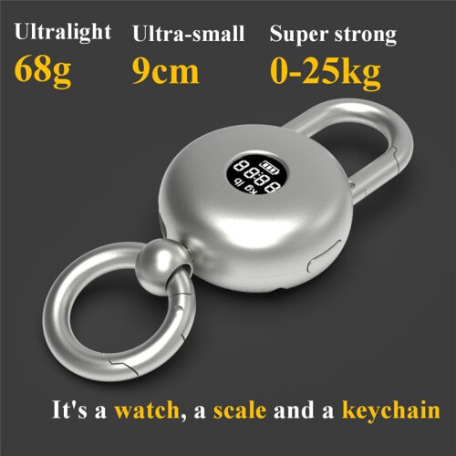Handheld LCD Scale Portable Electronic Scale 25 KG Capacity Scale in Key Size 278 MAh Rechargeable Scale 1
