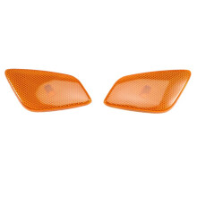 1 Par de Luz de Seta Lateral com Lente Âmbar e Compartimento para Lâmpada de Seta para TJ 1997-2006 55155629AC 55155628AC