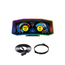 P4 OBD+GPS HUD Schermo LCD da 6,2 Pollici Display Multifunzione Speed Accelerometro A Turbina Inclinazione HUD Misuratore