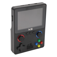 Consola de videojuegos retro HD con dos mandos tipo rocker 3.5 pulgadas negro 64 GB