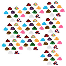100Pcs Colorful Guitar Pick Celluloid Guitar Pick Abstract Art Pick Plectrum for Acoustic Electric Guitar Ukulele Bass,C