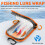 Fishing Lure Wrap Clear Lure Covers for Rod Fabric Hook Orange 3