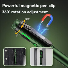 1PC Ultra-Bright LED Pen Light with Strong Magnetic Clip Tail,COB Side Light 360 Rotatable Clip,for Maintenance,Patrols