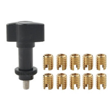 10Pcs Brass Fairing Insert & 1Pcs Tools Repair Kit for Touring Electra Street Glide Batwing 86-18