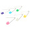 20 x epingles securitaires pour les vetements d'enfant Couleur random 3