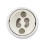 4x E27 to GU10 LED light socket adapter socket adapter lamp bulb Converter White 5