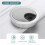 PC Computer Stainless Steel Outer Diameter 50mm Desk Grommet Cable Hole Cover 6