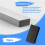 Plastic Rectangle Tube Inserts End Blanking Cap 25x50mm 10 Pcs Black 6